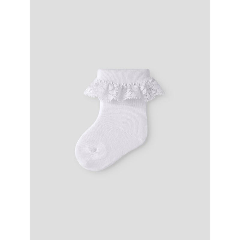 NAME IT Baby Pagna Strømper - Bright White