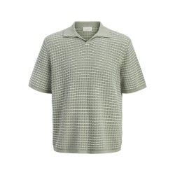 JACK & JONES Junior Tucket Split Hals Polo - Seagrass