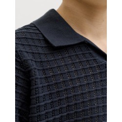 JACK & JONES Junior Tucket Split Hals Polo - Sky Captain