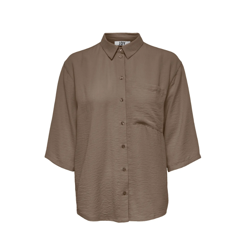 JDY Divya 3/4 Løs Skjorte - Caribou