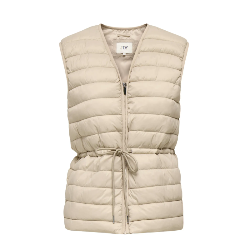 JDY Renee Quiltet Vest - Oxford Tan