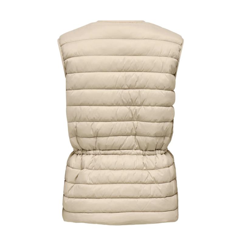 JDY Renee Quiltet Vest - Oxford Tan