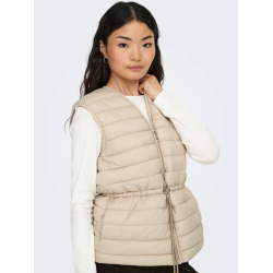 JDY Renee Quiltet Vest - Oxford Tan