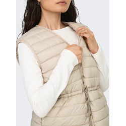 JDY Renee Quiltet Vest - Oxford Tan
