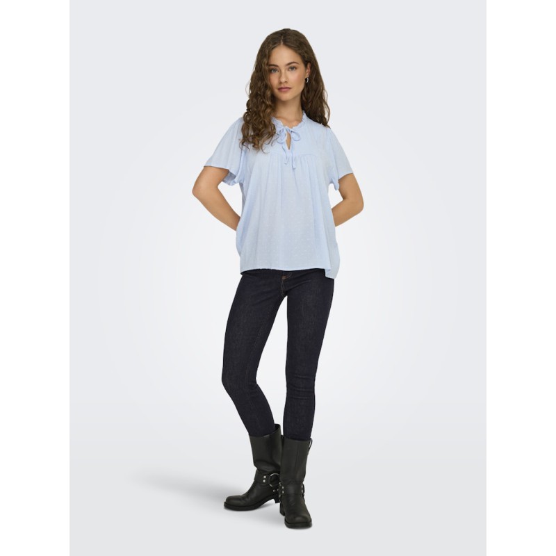 JDY Lima Life S/S Top - Kentucky Blue