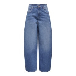 ONLY Tamy HW Barrel Denim - Medium Blue Denim