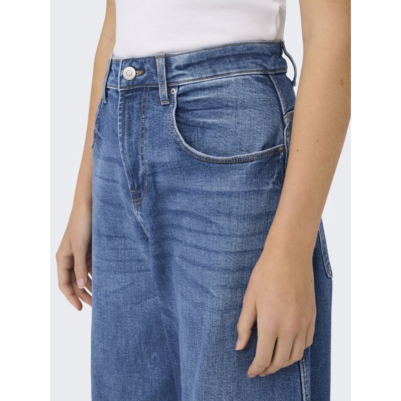ONLY Tamy HW Barrel Denim - Medium Blue Denim