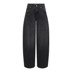 ONLY Tamy HW Barrel Denim - Washed Black