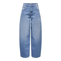ONLY Tamy HW Barrel Denim - Light Blue Denim