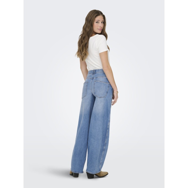 ONLY Tamy HW Barrel Denim - Light Blue Denim