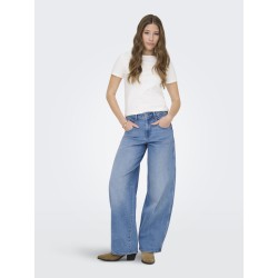 ONLY Tamy HW Barrel Denim - Light Blue Denim