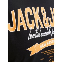 JACK & JONES PLUS Logo T-shirt - Sort