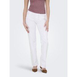 ONLY Blush Mid Straight Denim Jeans - Hvid