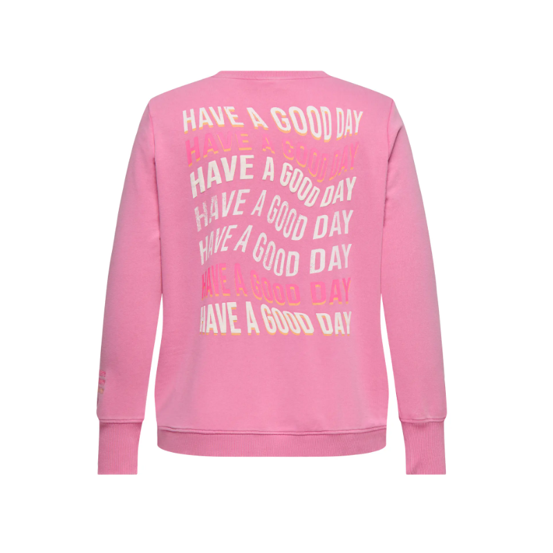 ONLY CARMAKOMA Maya L/S Rund Sweatshirt - Wild Orchid