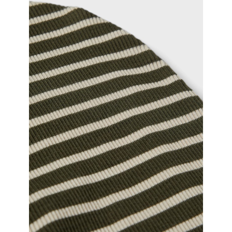 NAME IT Mini Moe Elefanthue- Olive Night / Stribet