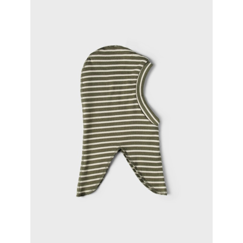 NAME IT Mini Moe Elefanthue- Olive Night / Stribet