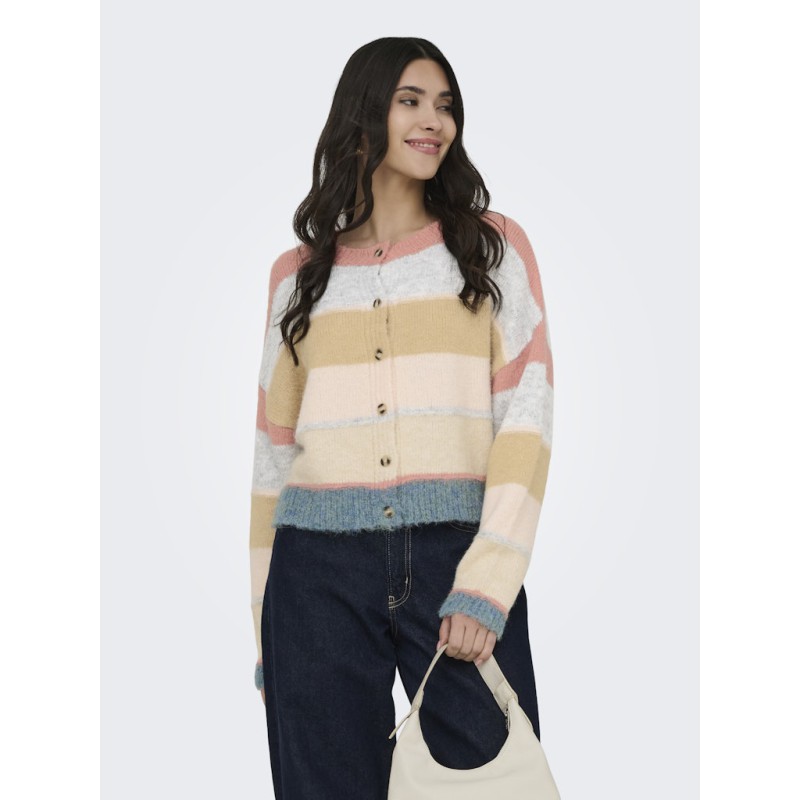 JDY Cassidy L/S Strik Cardigan - Desert Sand
