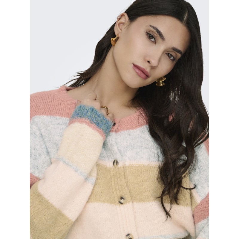 JDY Cassidy L/S Strik Cardigan - Desert Sand