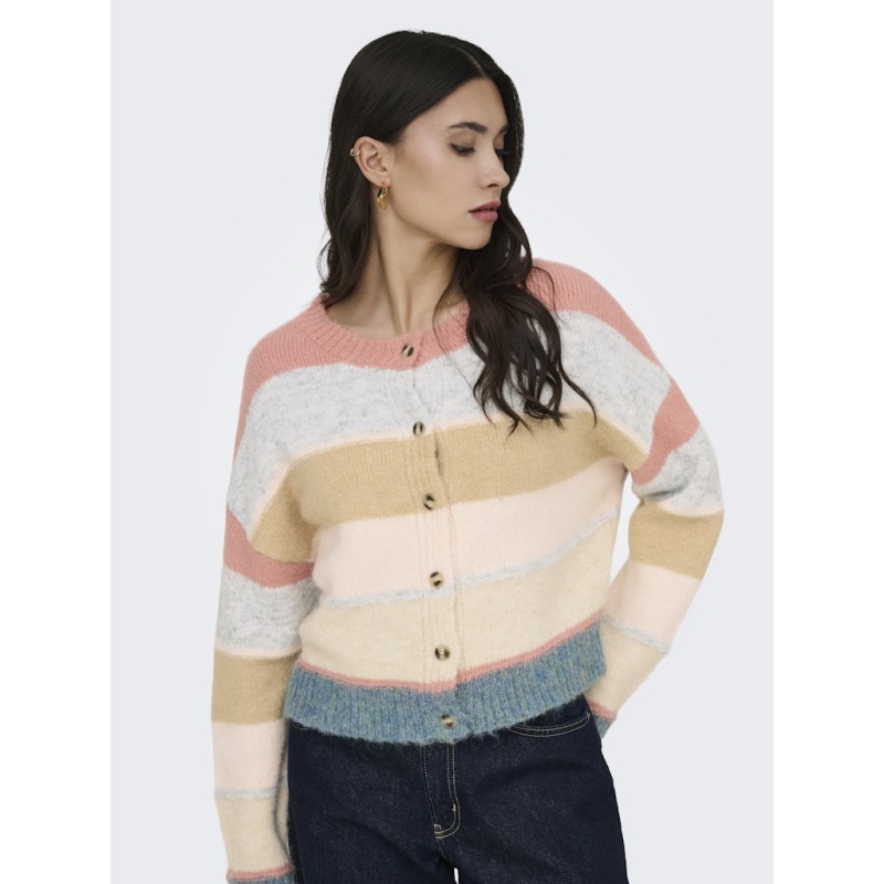 JDY Cassidy L/S Strik Cardigan - Desert Sand