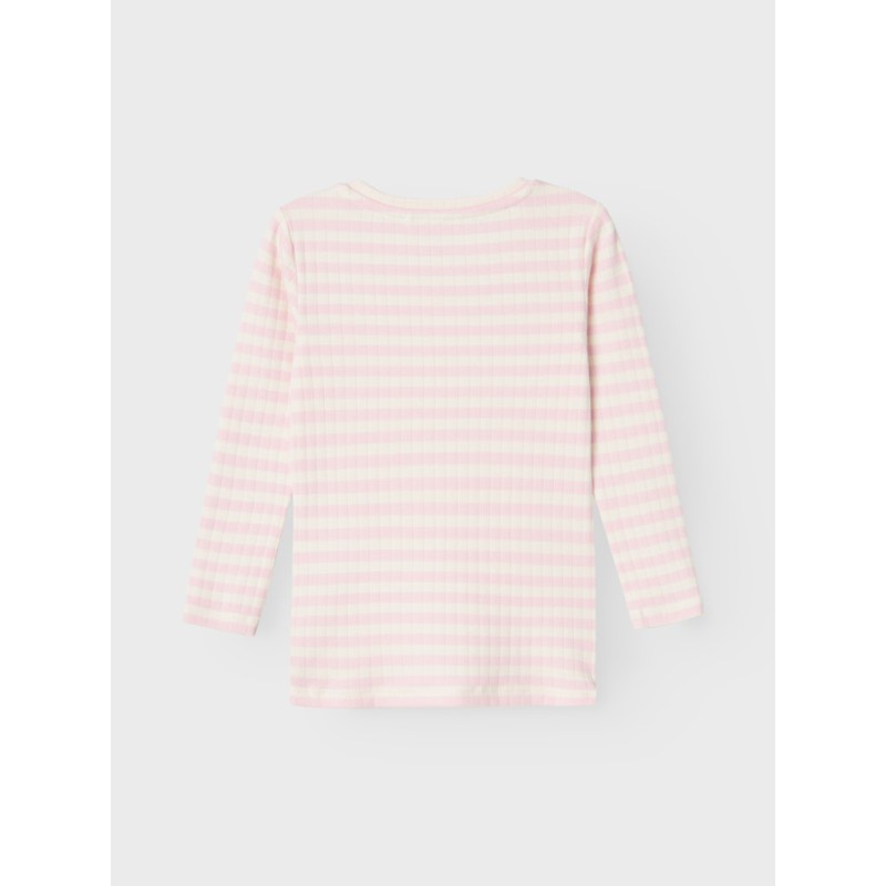 NAME IT Mini Suraja Xslim RibStrik Top - Parfait Pink