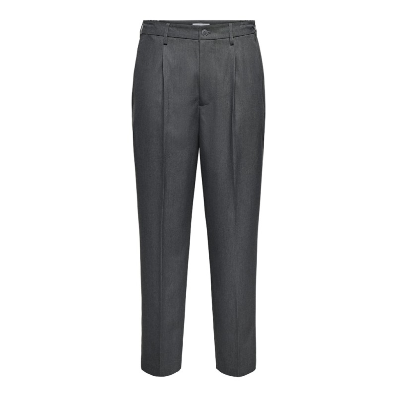 ONLY & SONS Miro Loose Chino Bukser - Dark Grey Melange