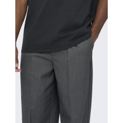 ONLY & SONS Miro Loose Chino Bukser - Dark Grey Melange