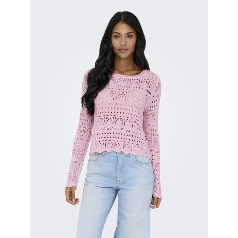 JDY Sun Lay Strik Pullover - Fragrant Lilac