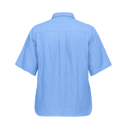 ONLY CARMAKOMA Dea S/S Stribet Skjorte - Riviera