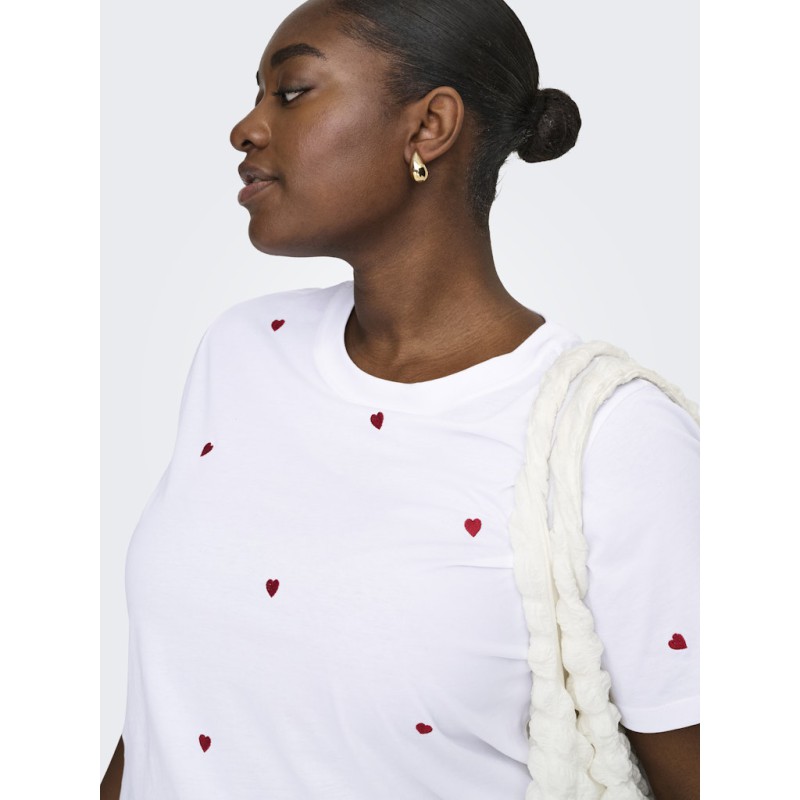 ONLY CARMAKOMA Ketty S/S Top - Bright White