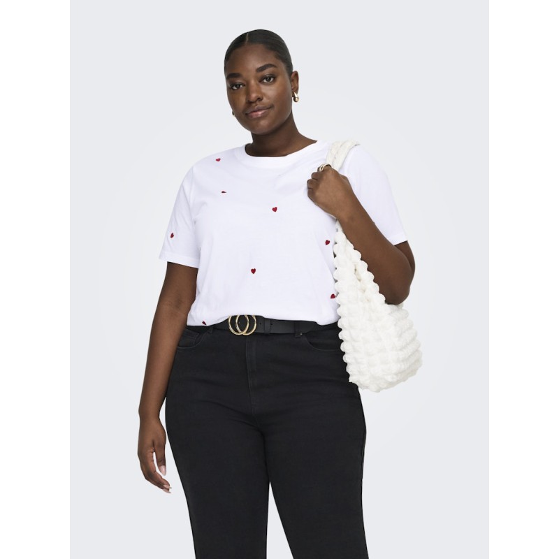 ONLY CARMAKOMA Ketty S/S Top - Bright White