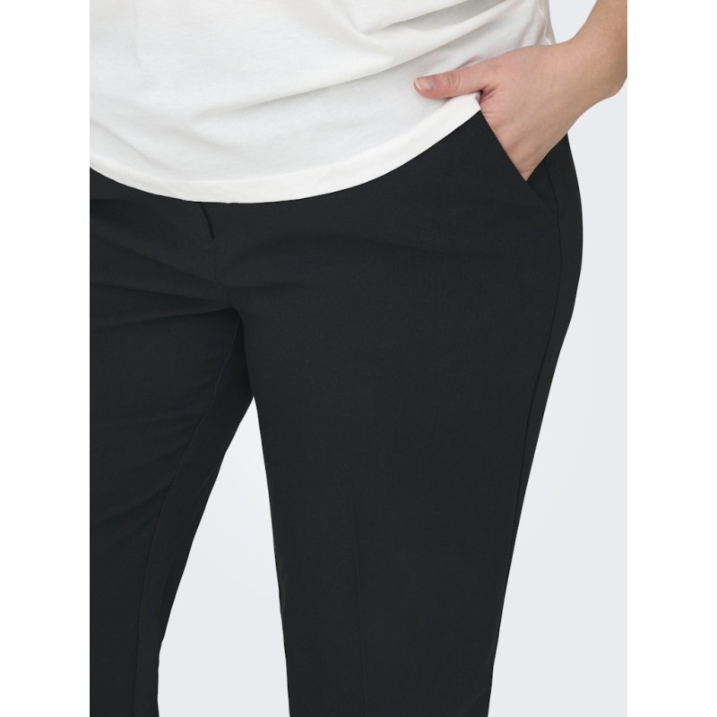 ONLY CARMAKOMA Niko HW Straight Bukser - Sort