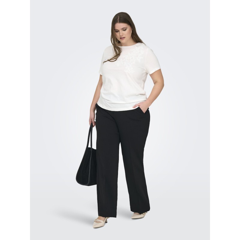 ONLY CARMAKOMA Niko HW Straight Bukser - Sort