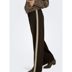 ONLY Asta Brede Stribet Bukser- Chocolate Torte - foto