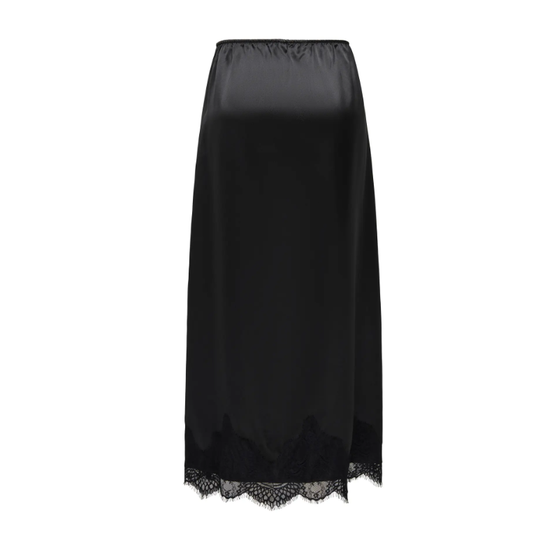 ONLY Bella Satin Blonde Nederdel - Sort