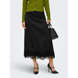 ONLY Bella Satin Blonde Nederdel - Sort