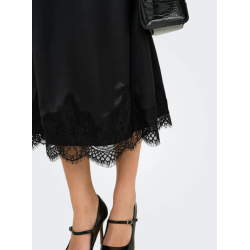 ONLY Bella Satin Blonde Nederdel - Sort