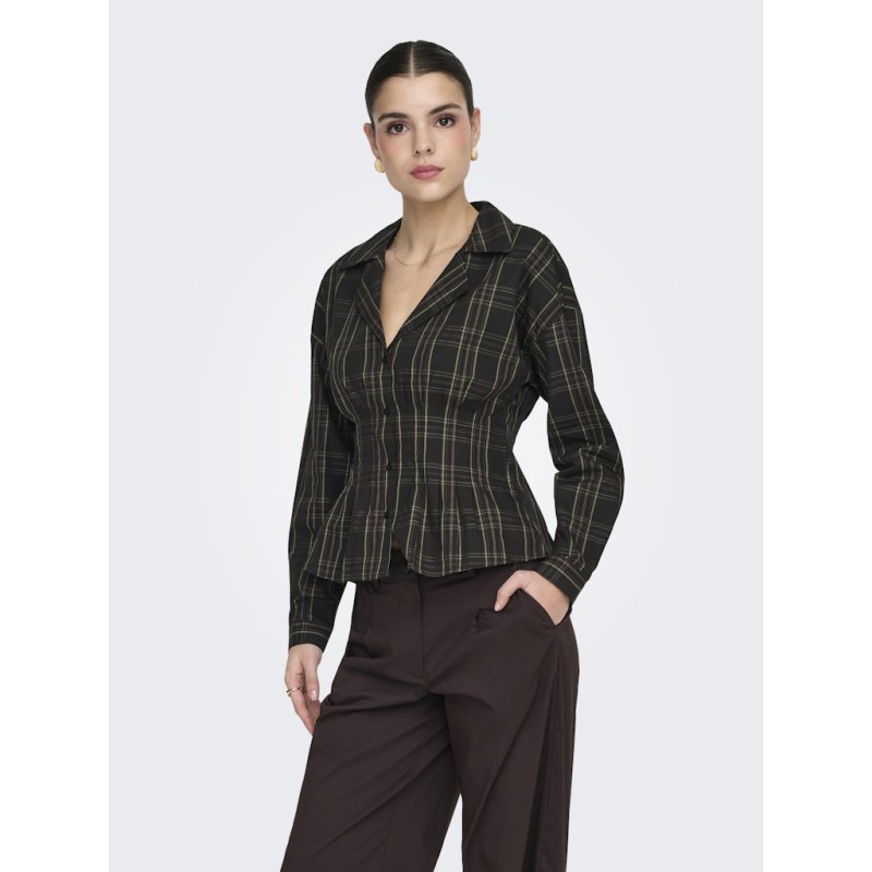 JDY Betty L/S Fitted Skjorte - Slate Black