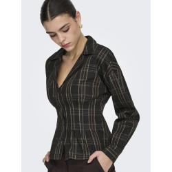 JDY Betty L/S Fitted Skjorte - Slate Black