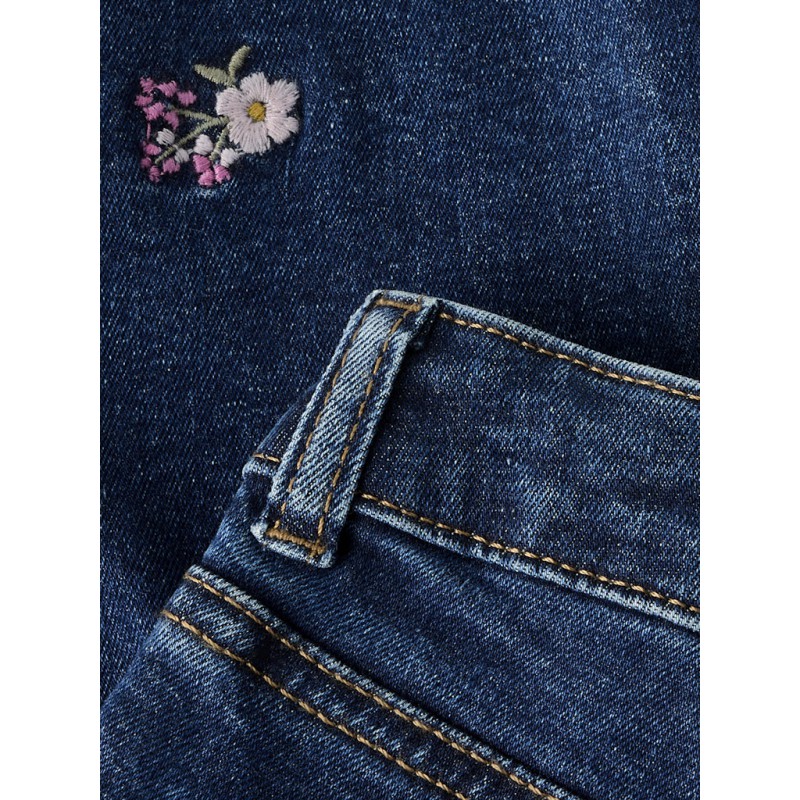 NAME IT MINI Bella Mom Jeans 1224 - Blue Denim / Flower