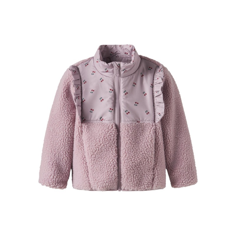 NAME IT Mini Minna Teddy Jakke - Keepsake Lilac