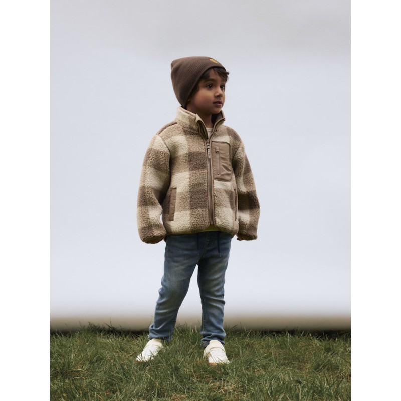 NAME IT Mini Monico Ternet Sherpa Jakka - Fossil