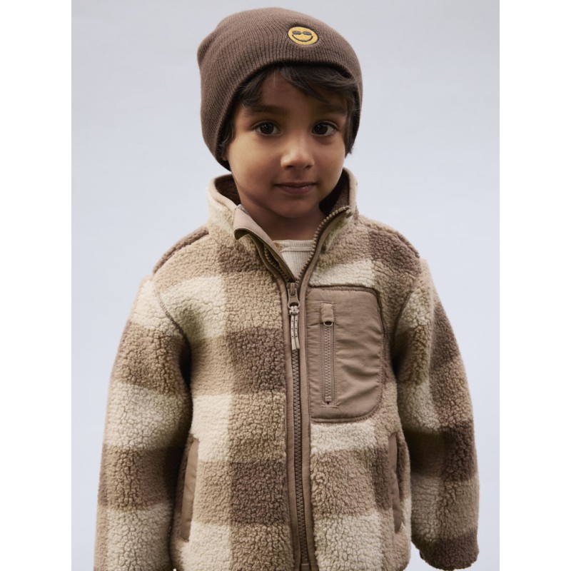 NAME IT Mini Monico Ternet Sherpa Jakka - Fossil
