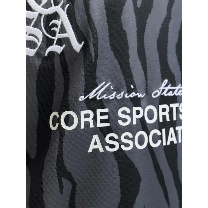 JACK & JONES Dust Piping Football T-shirt - Sort