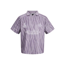 JACK & JONES Dust Piping Football T-shirt - Purple Ash