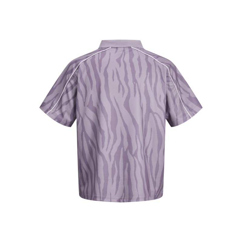JACK & JONES Dust Piping Football T-shirt - Purple Ash