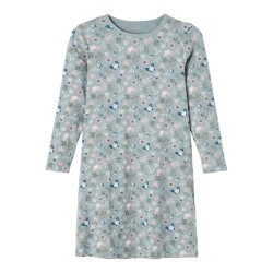 NAME IT Mini L/S Blomster Natkjole - Lead