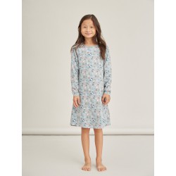 NAME IT Mini L/S Blomster Natkjole - Lead