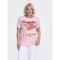 ONLY CARMAKOMA Bolette T-shirt - Romance Rose