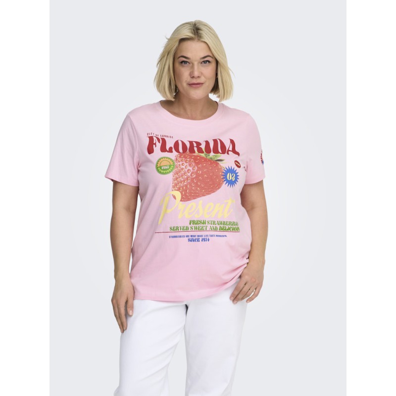 ONLY CARMAKOMA Bolette T-shirt - Romance Rose