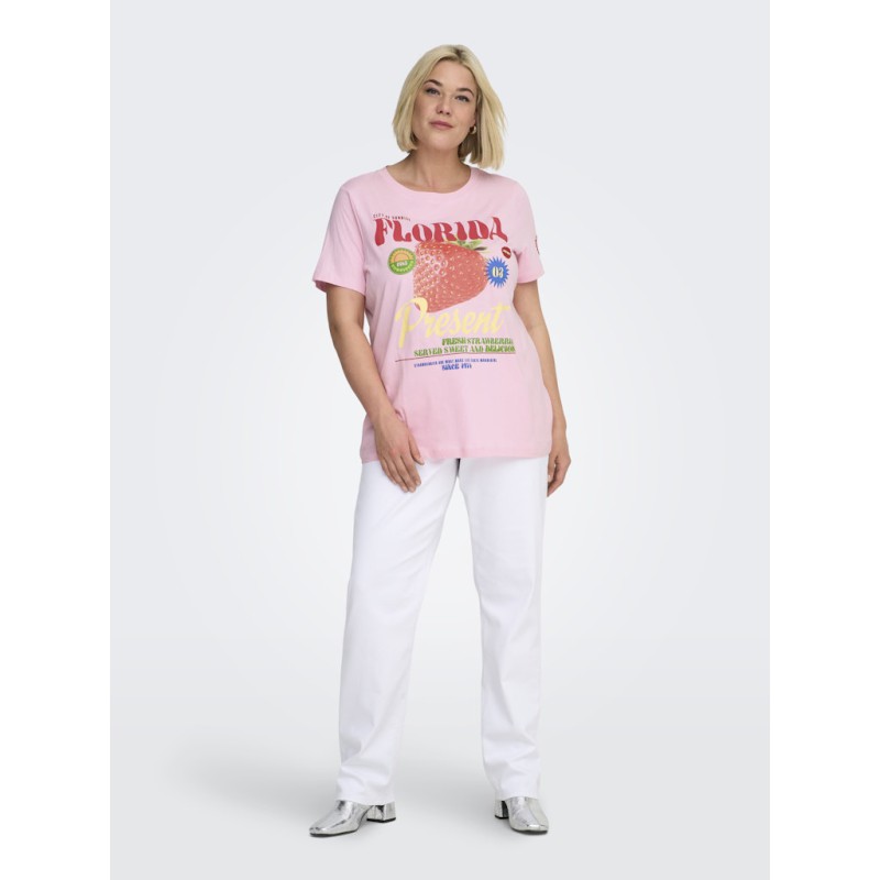ONLY CARMAKOMA Bolette T-shirt - Romance Rose
